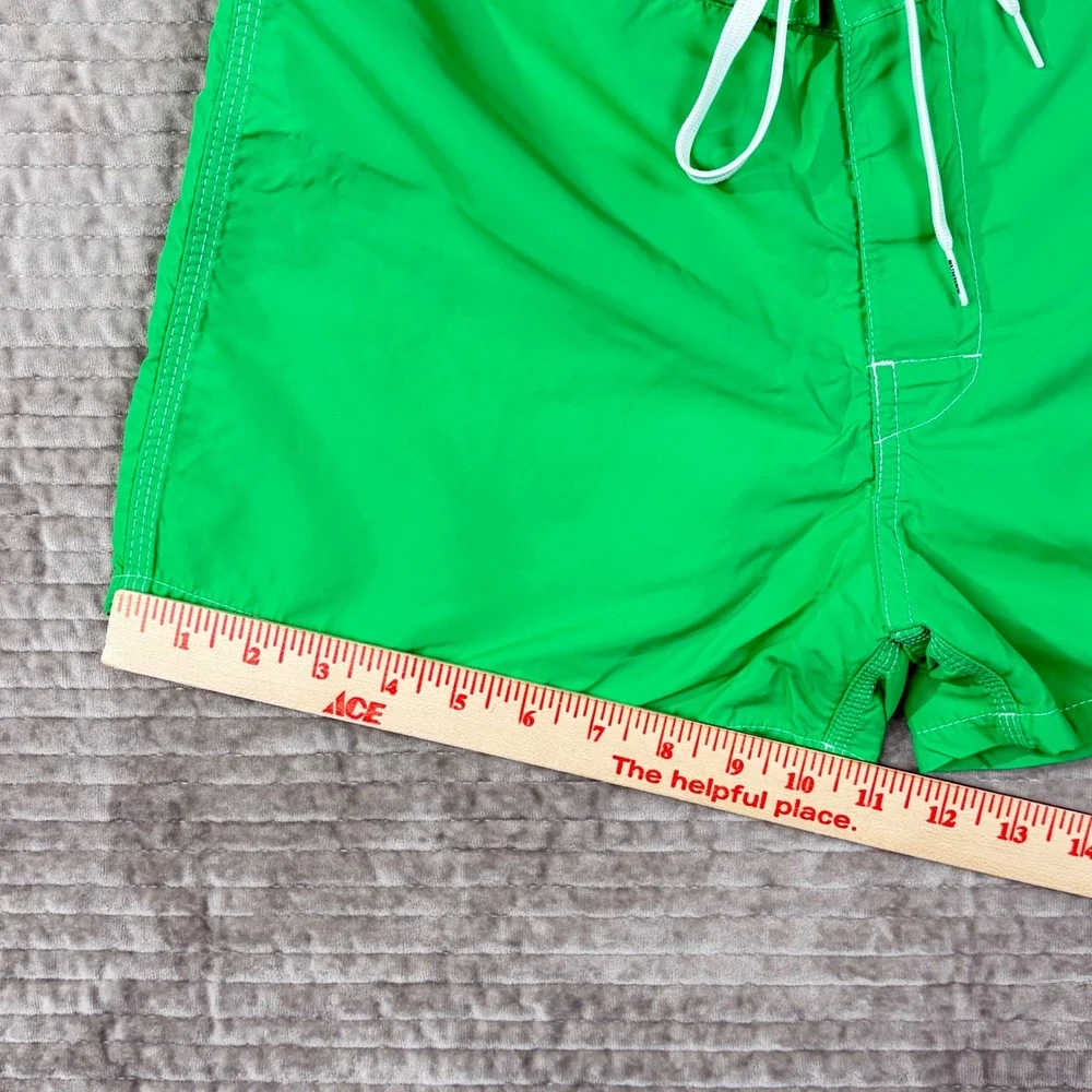 Sundek Mens Green Rainbow Stripe Board Shorts Swim Trunks Size 30 M502BDTA100